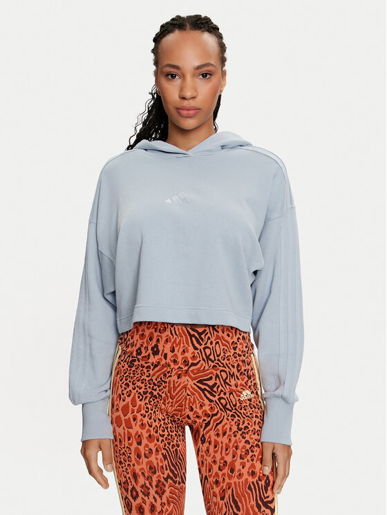 adidas adidas Džemperis ALL SZN French Terry 3-Stripes IY6847 Mėlyna Regular Fit