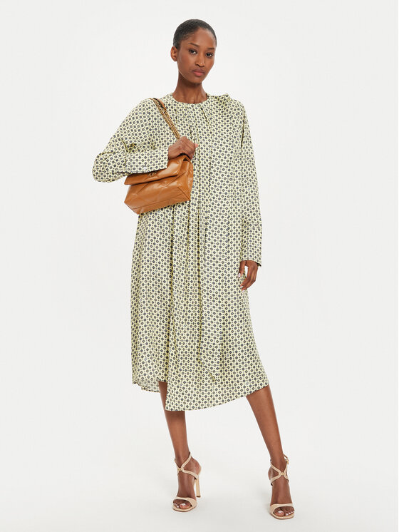 Tommy Hilfiger Tommy Hilfiger Rochie tip cămașă WW0WW42318 Galben Relaxed Fit