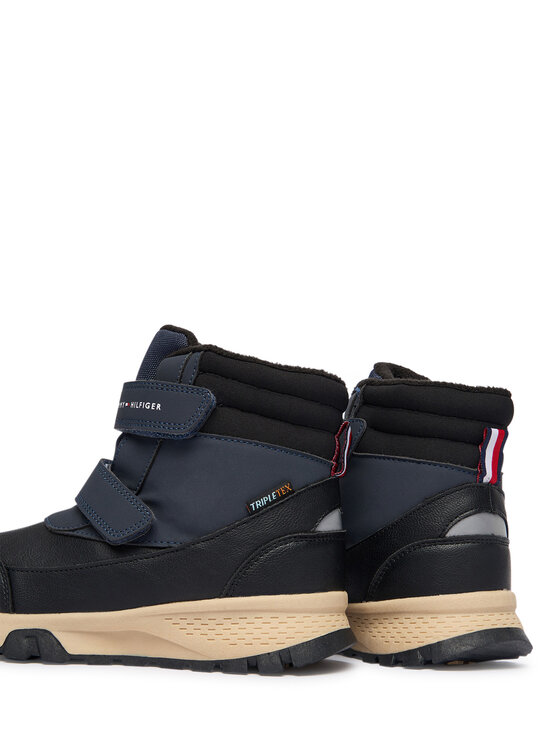Tommy Hilfiger Tommy Hilfiger Stivali da neve Velcro Bootie T1X5-34134-1592 S Nero