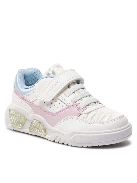 Geox J Illuminus Girl sneakers voor meisjes, zwart, 29 EU
