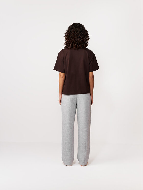 La Mania La Mania T-Shirt CARENA Brązowy Basic Fit