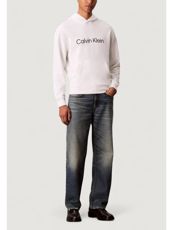 Calvin Klein Calvin Klein Μπλούζα LS EU STANDARD LOGO Λευκό Standard Fit