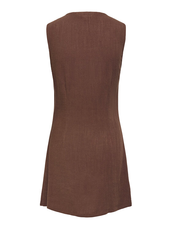 ONLY ONLY Vestito da giorno Siesta 15357797 Marrone scuro Regular Fit