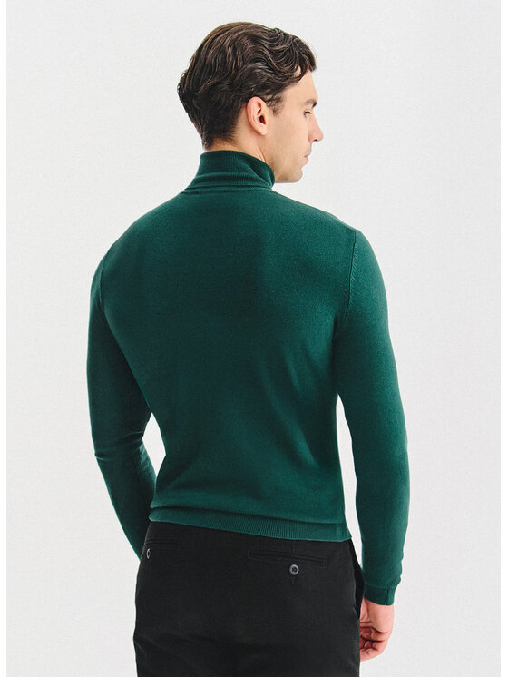 Pako Lorente Pako Lorente Sweter P25WB-2X-025 Zielony Classic Fit