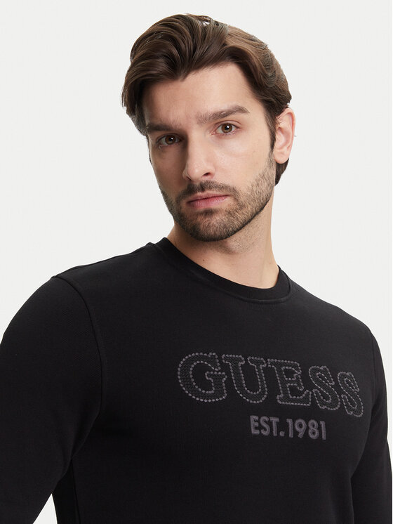 Guess Guess Світшот M5YQ08 KCN01 Чорний Regular Fit