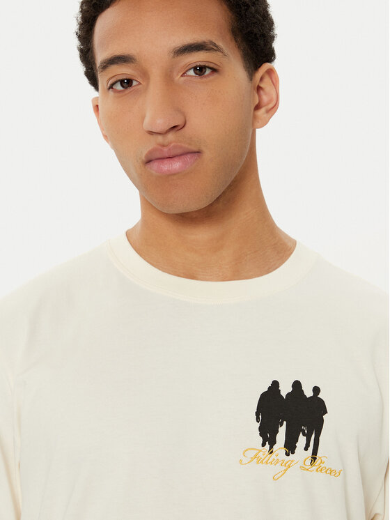 Filling Pieces Filling Pieces Longsleeve krekls Unisex United by Generations 8049987 Écru Regular Fit