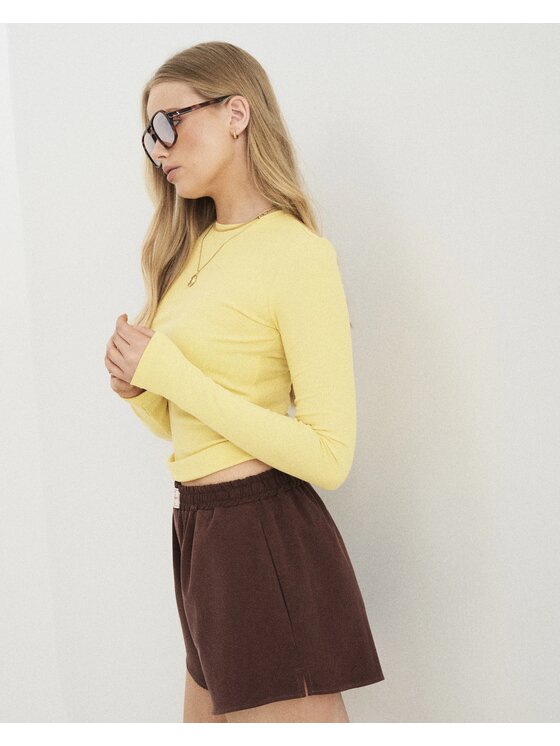 Le Songe Le Songe Longsleeve SAMI Żółty Basic Fit
