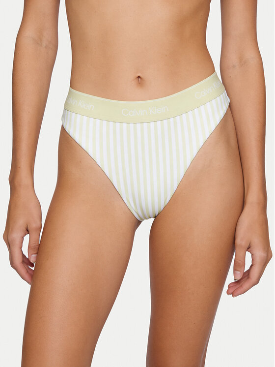 Calvin Klein Swimwear Bikini partea de jos LV00Q61132 Verde