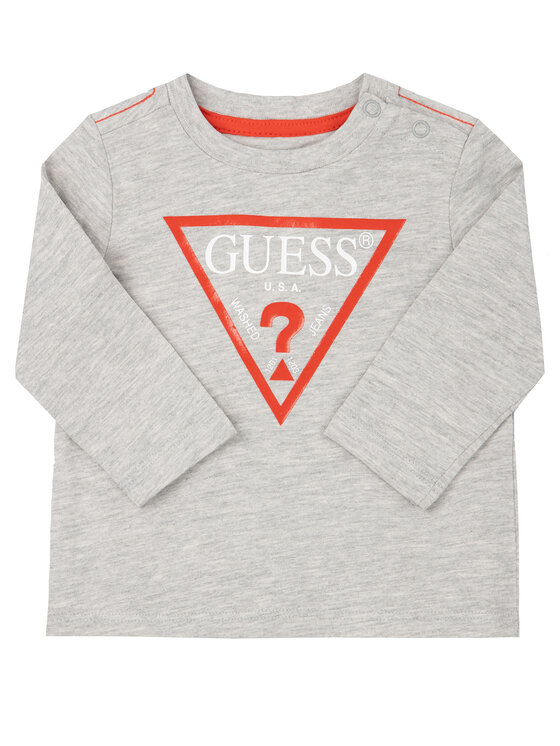 Guess Guess Блуза Core Line I84I09 K5M20 Сив Regular Fit