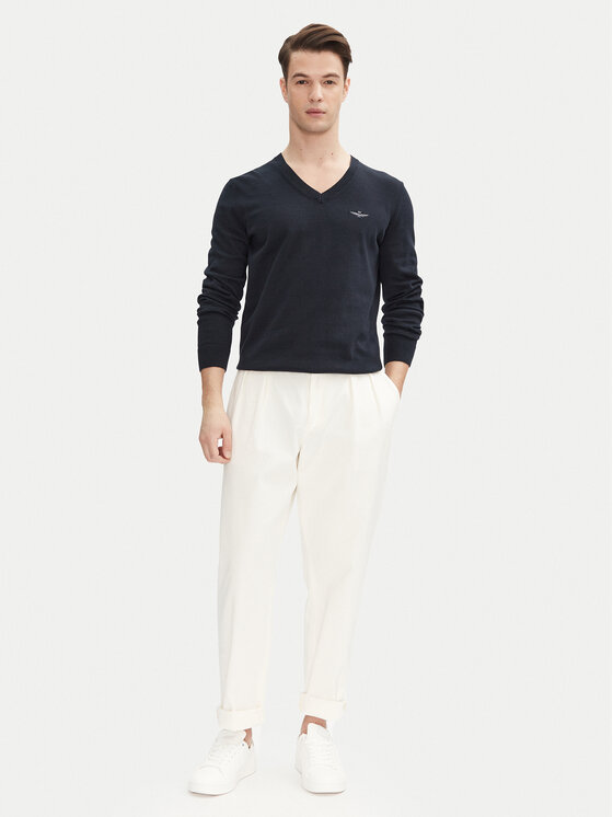 Aeronautica Militare Aeronautica Militare Džemper 251MA1504L506 Tamnoplava Regular Fit