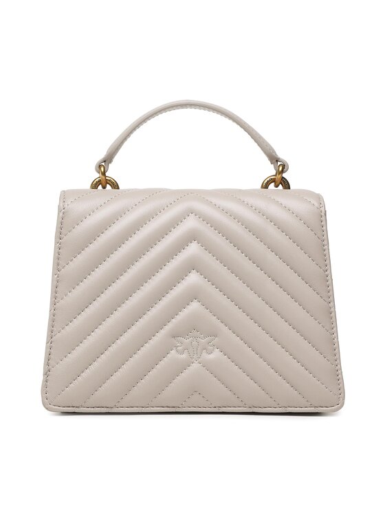 PINKO Pinko Soma Love One Top Handle Mini Light PE 23 PLTT 100071 A0GK Pelēks