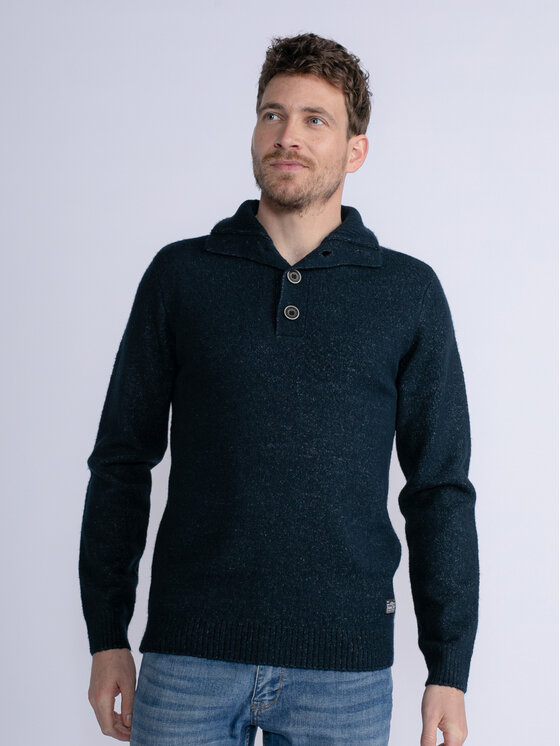 Petrol Industries Petrol Industries Pullover M-3030-KWC217 Dunkelblau Regular Fit