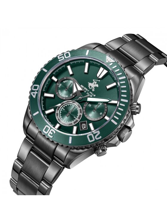 Beverly Hills Polo Club Beverly Hills Polo Club Zegarek BP3721X.070 Zielony