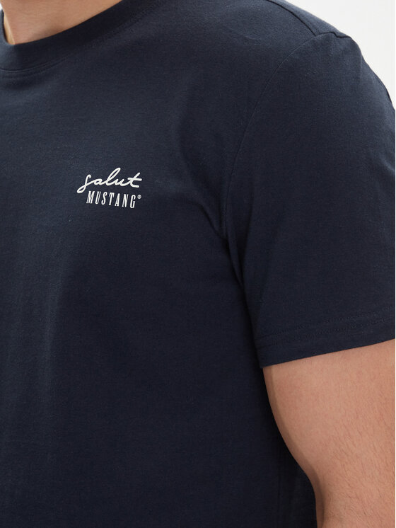 Mustang Mustang T-Shirt Austin 1016280 Σκούρο μπλε Regular Fit