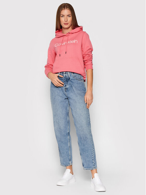 Felpa Core Logo K20K202687 Rosa Regular Fit