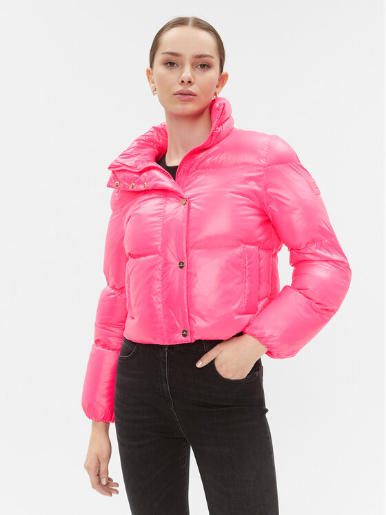 Elisabetta Franchi Elisabetta Franchi Bunda pro přechodné období PI-55D-36E2-V490 Růžová Cropped Fit