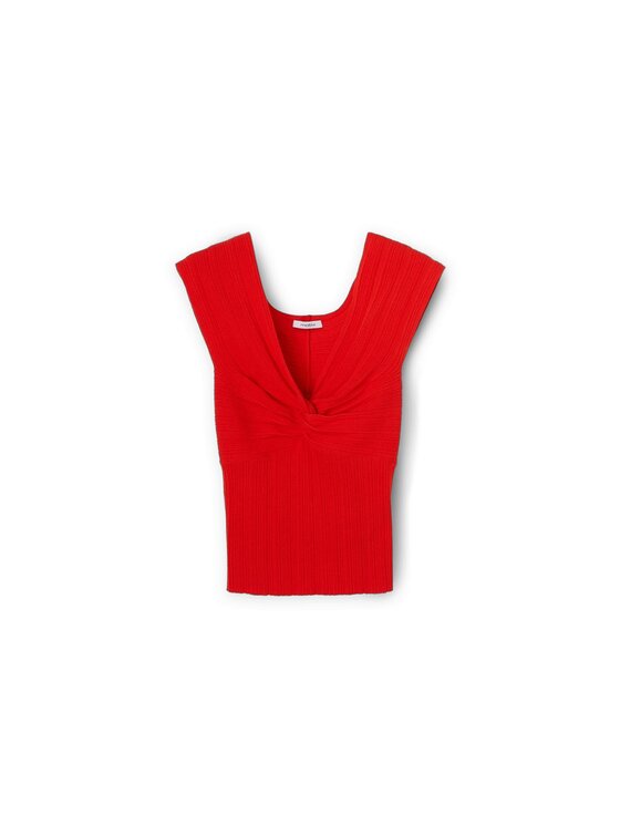 Motivi Motivi T-shirt G315W003357N017 Rosso Slim Fit