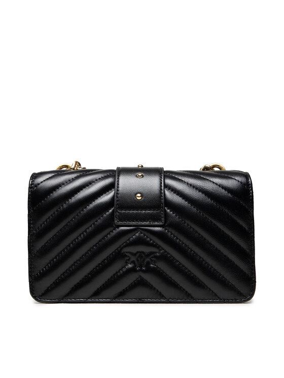 PINKO Pinko Τσάντα Love Mini Icon V Quilt 3 Cl AI 21-22 PLTT 1P22BW Y7FY Μαύρο