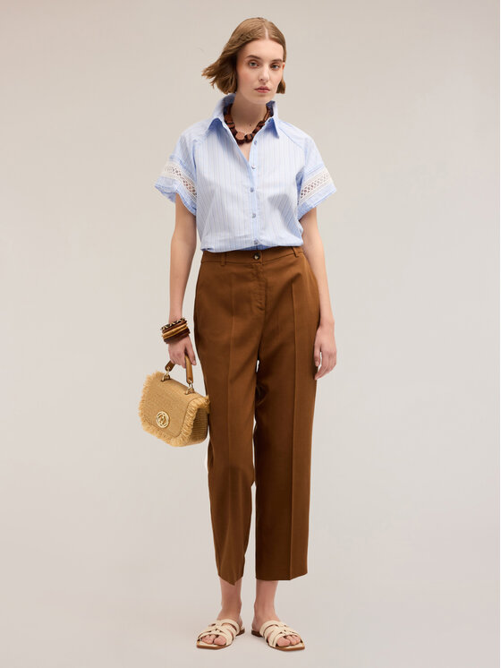 Motivi Motivi Camicia 5245Q000815N0R4 Turchese Regular Fit