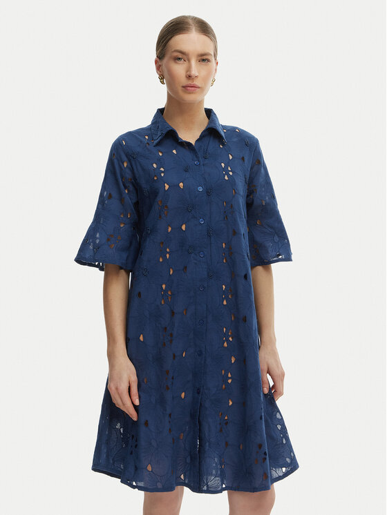 Iconique Iconique Vestito estivo Romina IC26-003 Blu Relaxed Fit