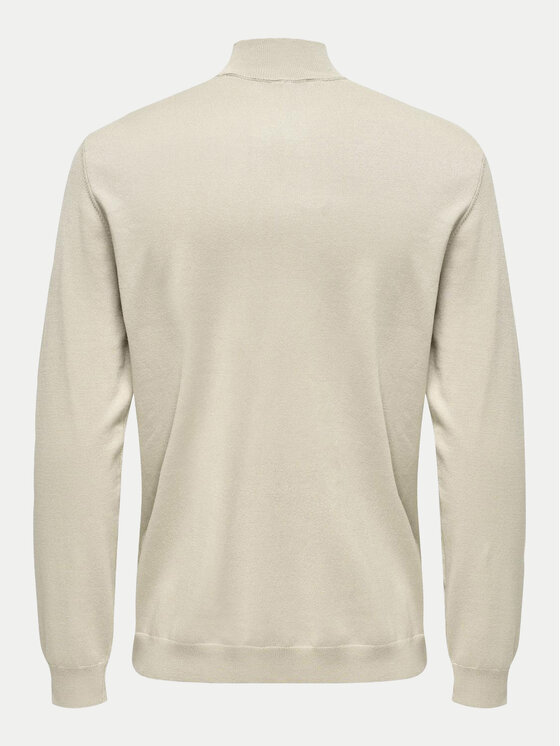 Only & Sons Only & Sons Sveter Wyler 22021264 Béžová Regular Fit