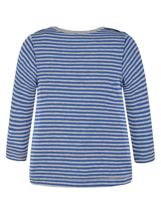 Kanz Kanz Bluzka 1726623-3083 Niebieski Basic Fit
