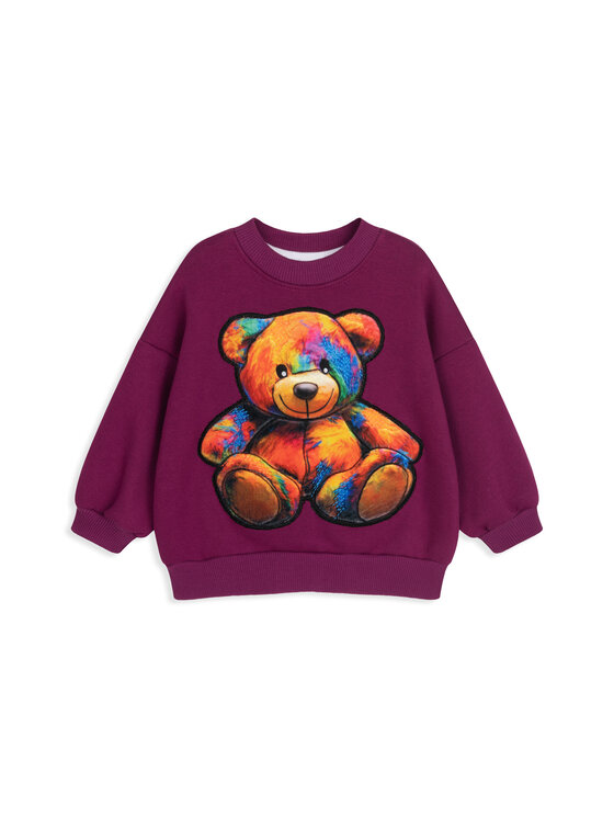 Bluza, rozmiar 104, Fioletowy, Rainbow Teddy