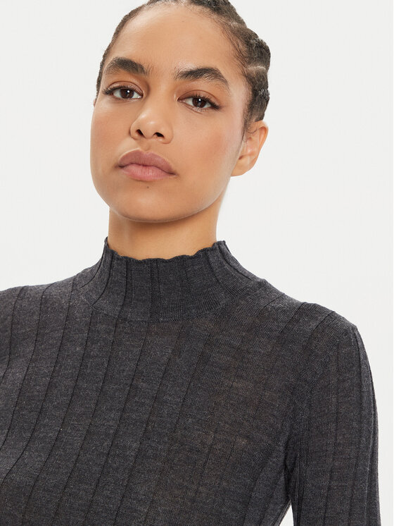 IVY OAK IVY OAK Пуловер Kacy Rose IO113151 Сив Slim Fit