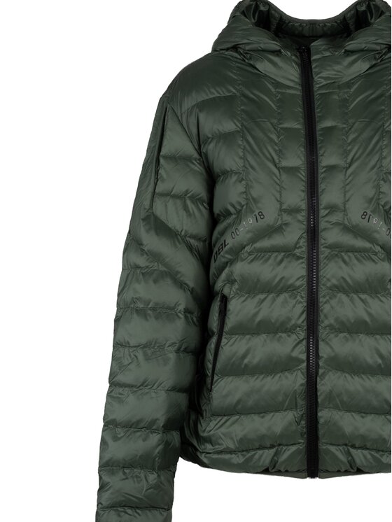 Diesel Diesel Giacca di transizione A12719 RGBAD Verde Regular Fit