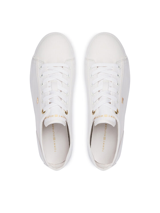 Tommy Hilfiger Tommy Hilfiger Kedai Th Foxing Sneaker Canvas FW0FW09170 Balta