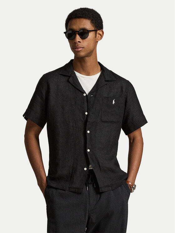 Polo Ralph Lauren Polo Ralph Lauren Πουκάμισο 710966421500 Μαύρο Regular Fit