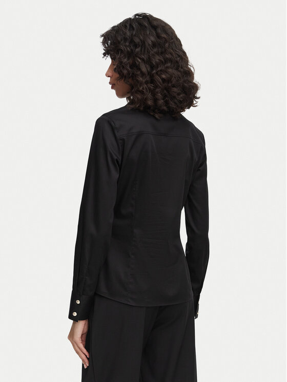 Guess Guess Marškiniai W6YH10 W2752 Juoda Slim Fit
