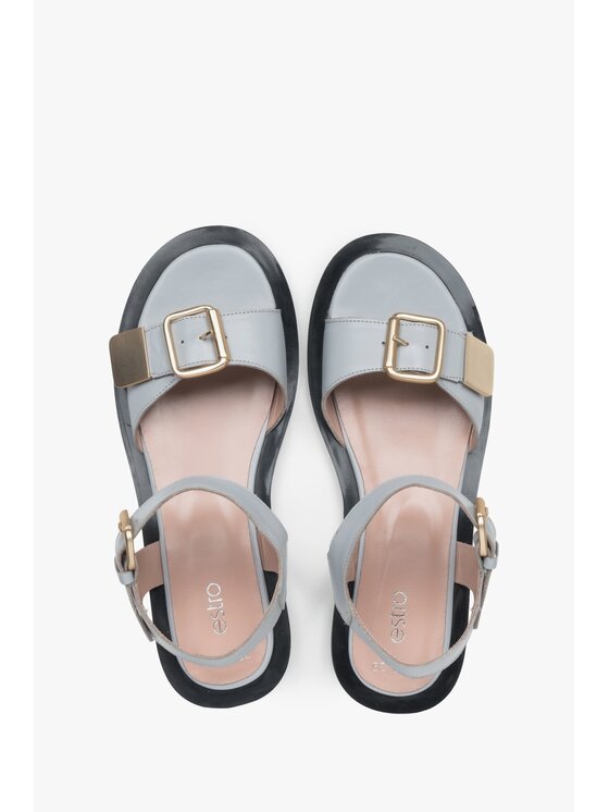 Estro Estro Sandále ER00117384 Modrá