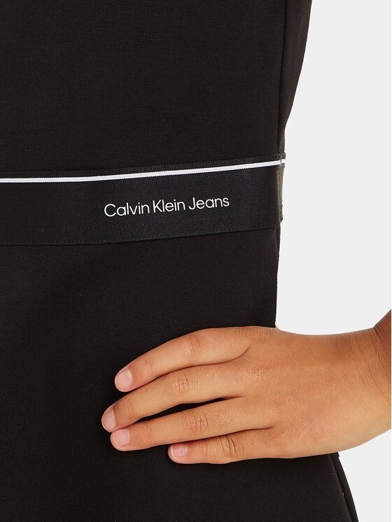 Calvin Klein Jeans Calvin Klein Jeans Vestito estivo Logo Tape IG0IG02497 Nero Regular Fit