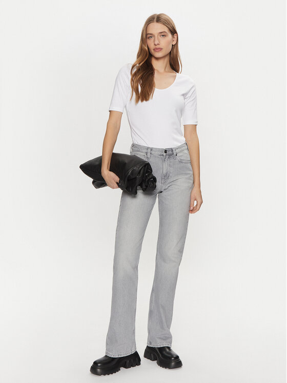 Calvin Klein Calvin Klein Tričko K20K208050 Biela Slim Fit