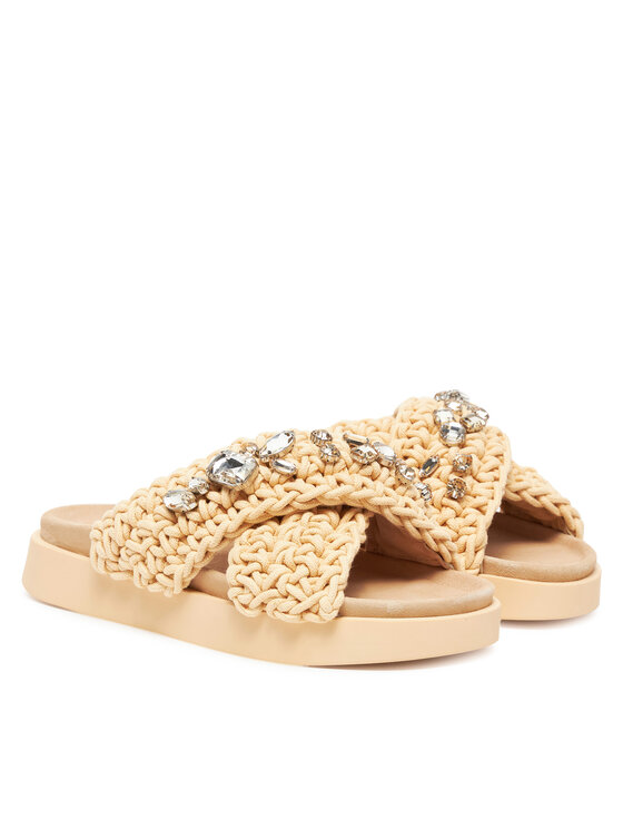 Inuikii Inuikii Παντόφλες Woven Stones 70104-106 Μπεζ