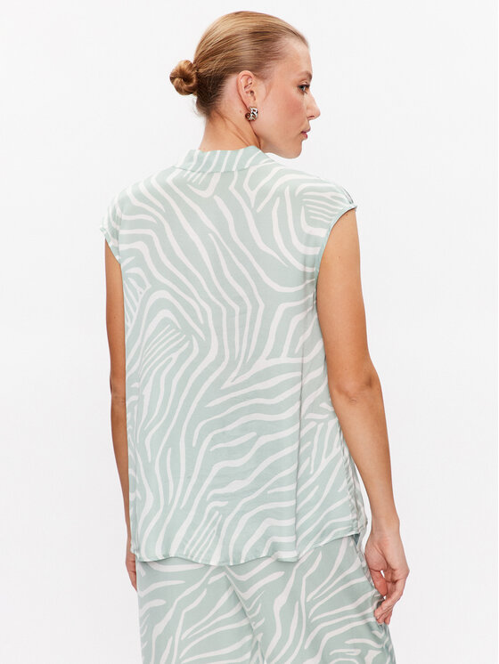 Marc Aurel Marc Aurel Bluzka 6082 1000 24622 Zielony Regular Fit