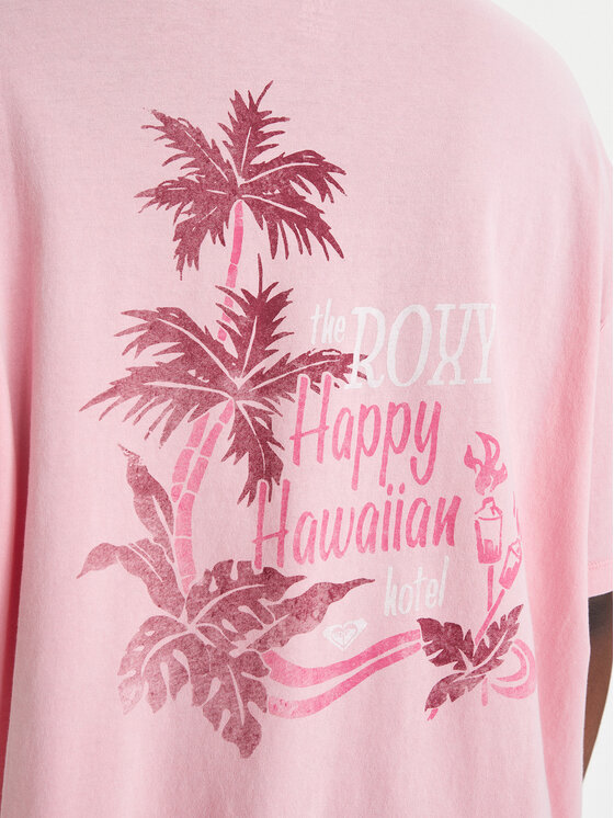 Roxy Roxy T-Shirt Talloversize Washed ERJZT06081 Růžová Oversize