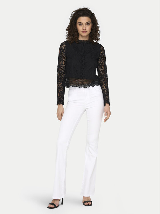 ONLY ONLY Halenka New Karo 15276400 Černá Regular Fit