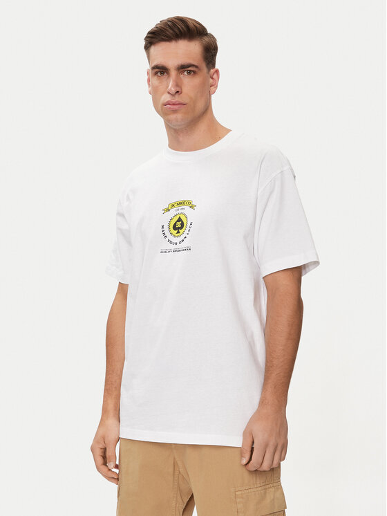 DC Shoes DC Shoes Póló Lucky Hand Hss ADYZT05366 Fehér Regular Fit