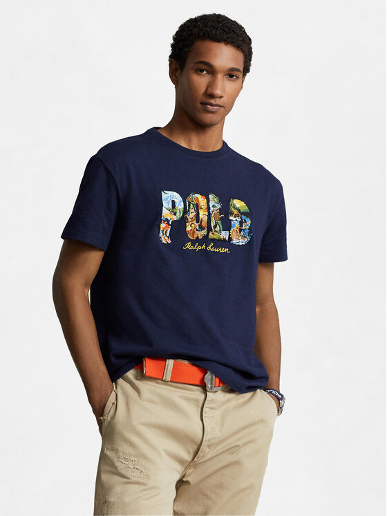 Polo Ralph Lauren Tricou 710934738001 Bleumarin Classic Fit