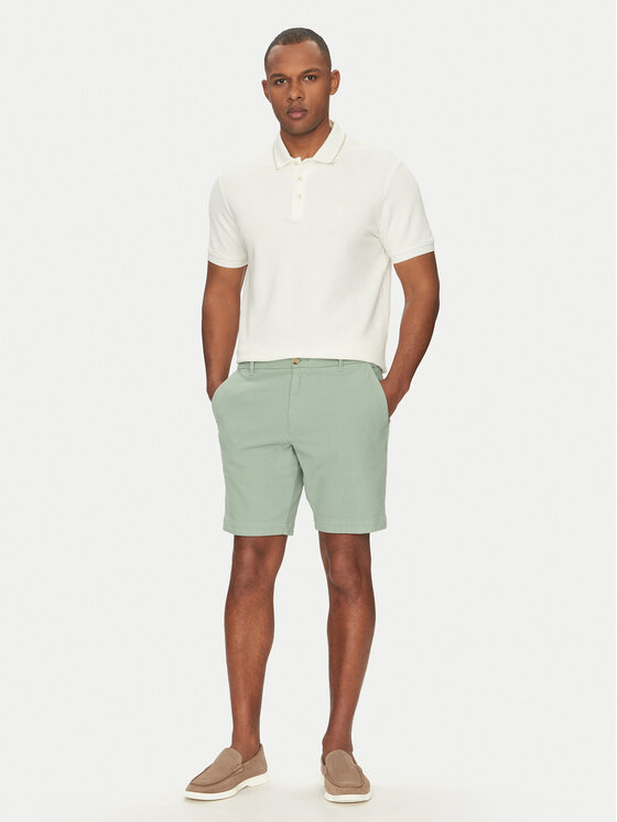 BOSS BOSS Kratke hlače iz tkanine H-Slice 50543951 Zelena Slim Fit