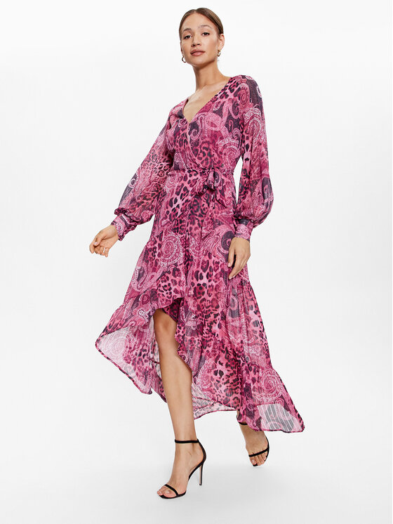 Guess Guess Ежедневна рокля W3YK4 8WFJJ2 Розов Regular Fit