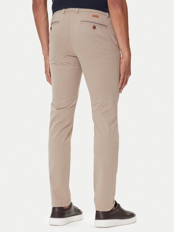 Bugatti Bugatti Stoffhose 4220 16224 Beige Slim Fit