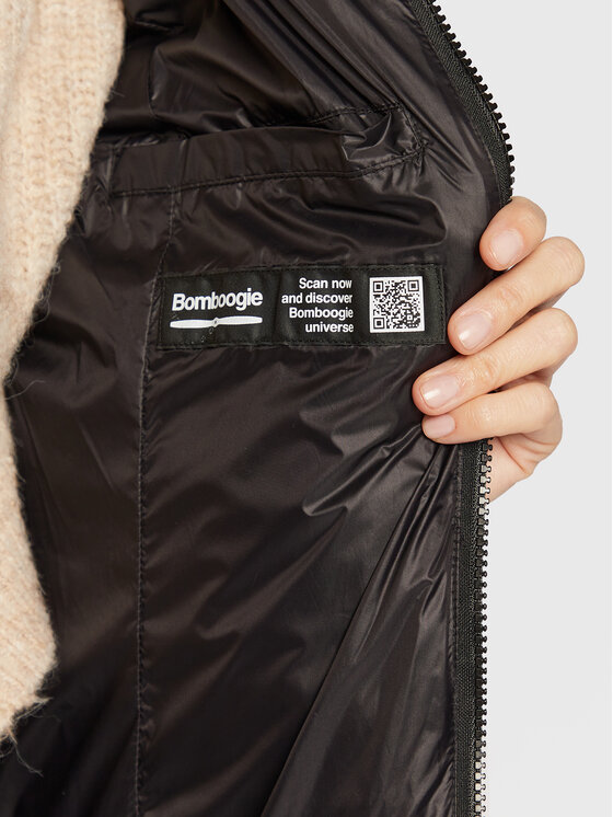 Bomboogie Bomboogie Μπουφάν πουπουλένιο JW 7633 T MNA Μαύρο Regular Fit