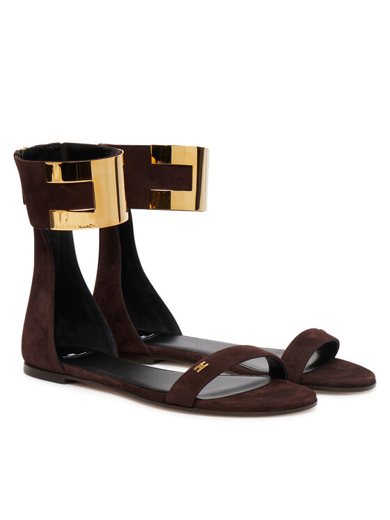 Elisabetta Franchi Elisabetta Franchi Sandále SA-88L-62E2-V540 Tmavo hnedá