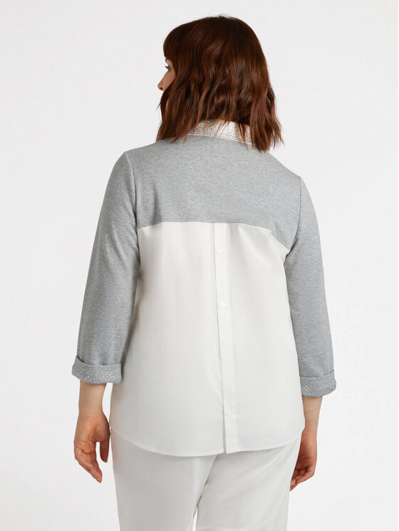 Fiorella Rubino Fiorella Rubino Felpa G881L008305N0S3 Grigio Boxy Fit