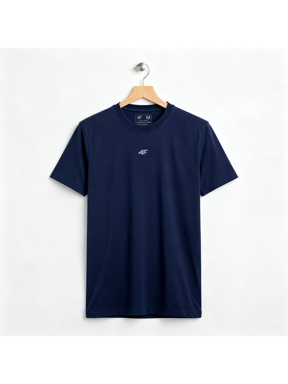 4F 4F T-Shirt 4FWSS26TTSHM3947-31S Granatowy Regular Fit