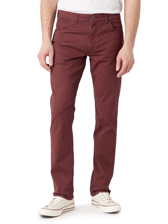 Wrangler Wrangler Pantaloni di tessuto GREENSBORO Rosso Regular Fit