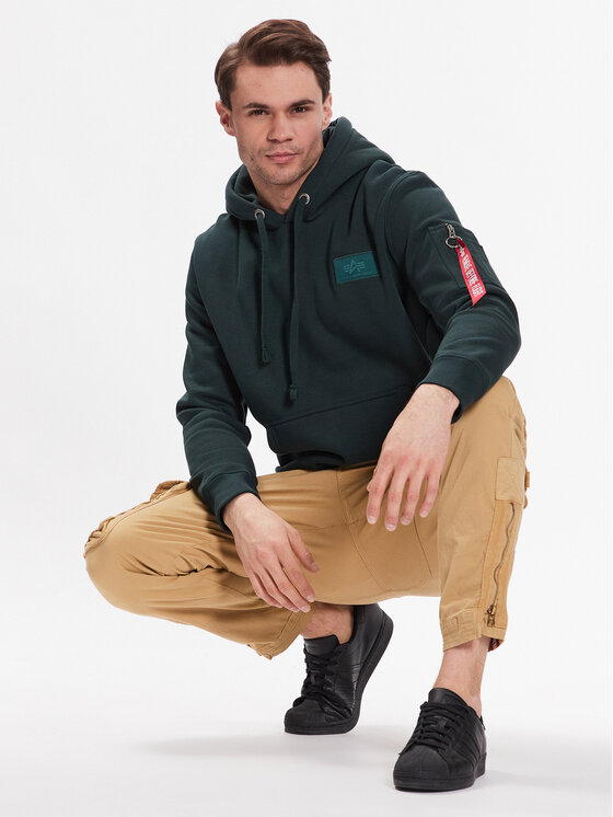 Alpha Industries Alpha Industries Bluza Back Print 178318 Granatowy Regular Fit